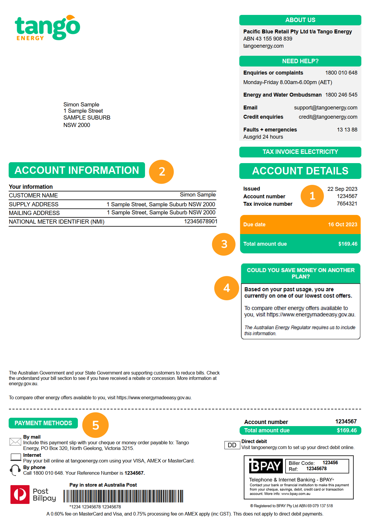 Understanding your bill Tango Energy